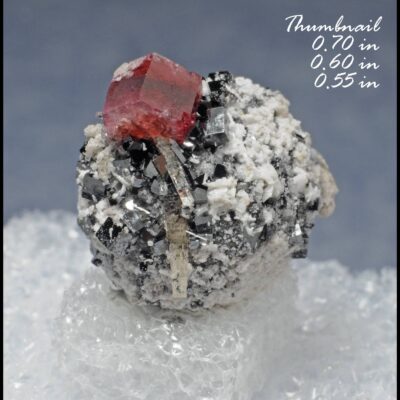 (TMMLS163) Raspberry Red Beryl & Garnet Replaced (Pseudomorphed) by Sanadine Feldspar and Hematite & Topaz (Direct Mine source) ? Location: Thomas Range (Topaz Mountain) Juab Co. Utah.