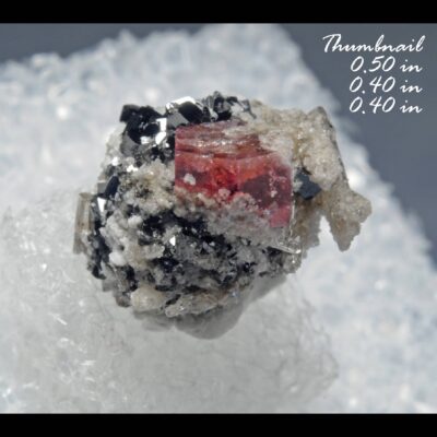 (TMMLS155) Raspberry Red Beryl & Garnet Replaced (Pseudomorphed) by Sanadine Feldspar and Hematite & Topaz (Direct Mine source) ? Location: Thomas Range (Topaz Mountain) Juab Co. Utah.
