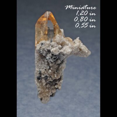 (TMMLS164) Gem Topaz & Pseudobrookite (Direct Mine source) - Location: Thomas Range Juab Co. Utah.