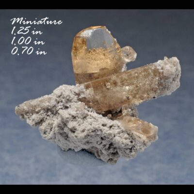 (TMMLS006) Gem Topaz & Pseudobrookite (Direct Mine source) - Location: Thomas Range Juab Co. Utah.