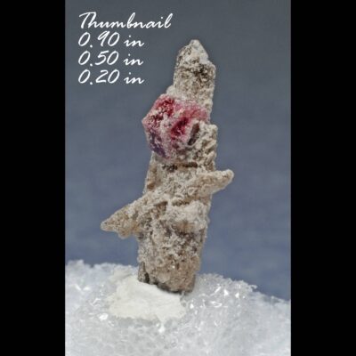 (TMMLS154) Rare Raspberry Red Beryl (also sometimes called Bixbite) on Topaz Crystal (Direct Mine source) - Location: Thomas Range Juab Co. Utah.