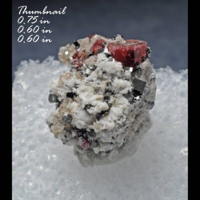 (TMMLS160) Raspberry Red Beryl & Garnet Replaced (Pseudomorphed) by Sanadine Feldspar and Hematite & Topaz (Direct Mine source) ? Location: Thomas Range (Topaz Mountain) Juab Co. Utah.