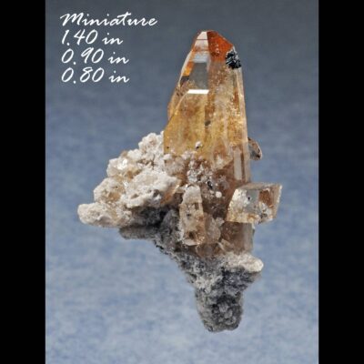 (TMMLS001) Gem Topaz & Pseudobrookite (Direct Mine source) - Location: Thomas Range Juab Co. Utah.