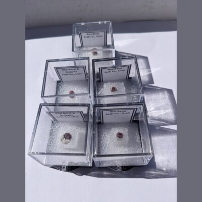 (TMMLS127) Red Beryl, Searle Canyon Mine (Direct Mine Source), Juab Co. Utah (1 TN $75-EA)