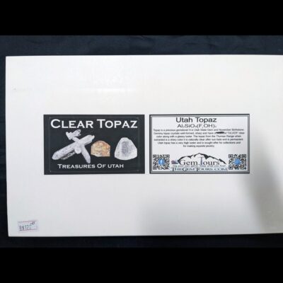 (TMMLS111) CLEAR topaz Wholesale Box of 45 TNs Clear Acrylic Boxes