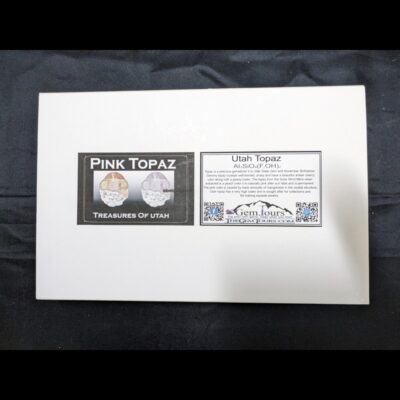 (TMMLS109) Pink topaz Wholesale Box of 45 TNs Clear Acrylic Boxes