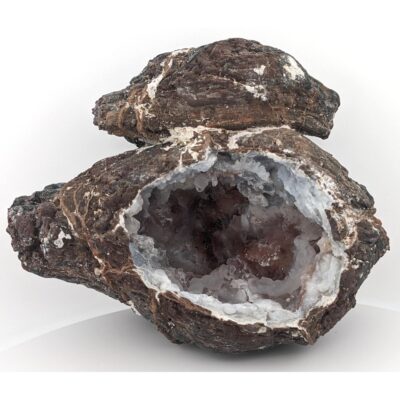 (TMMLS094) Dugway Geode with Quartz Flowers (Fluorescent)Location: Juab Co. Utah (ls01min22)