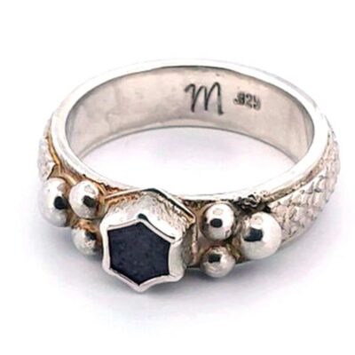 (TMMLS051) Red Beryl and Sterling Silver Ring Size 10 - Thomas Range Utah (ls01ring10)