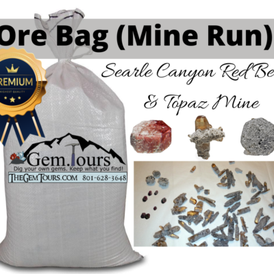 (TMMLS169) PREMIUM BAG! High Grade Gem Ore Bags [Screen at Home] (Searle Canyon Red Beryl and Topaz Mine)