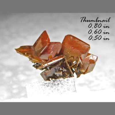 (TMMLS134) RED WULFENITE UYGHUR CHINA MINERALS CRYSTALS GEMS-THN