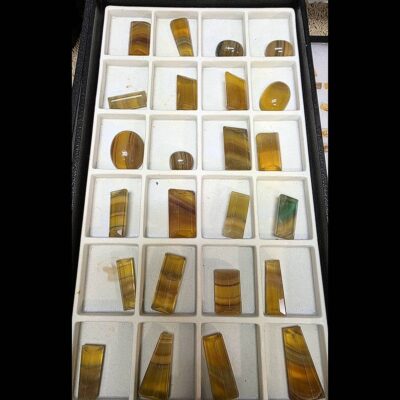 (TMMLS293) Polished Multi Colored Fluorite Carvings Cabachons Cabs ($1/ct)