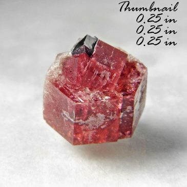 Red Beryl (also sometimes called Bixbite) with Bixbyite ? Location: Thomas Range, Juab Co., Utah.