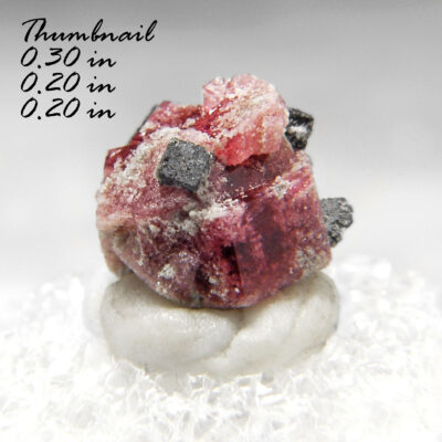 Red Beryl (also sometimes called Bixbite) with Bixbyite  Location: Thomas Range Juab Co. Utah.