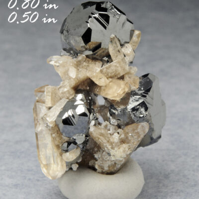 BOOK_SPECIMEN-A+ Bixbyite Cluster & Gem Pink Topaz - Location: Thomas Range, Juab Co., Utah.