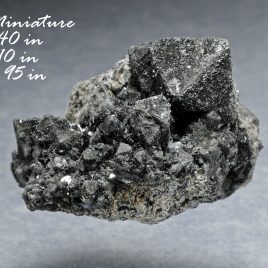 BOOK_SPECIMEN-Very Rare Magnetite Crystal Cluster With Specular Hematite Coating – Location: Thomas Range, Juab Co., Utah.