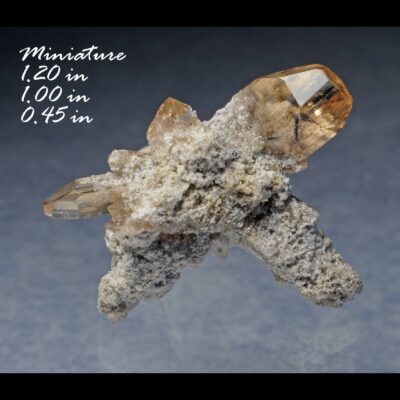 (B2) Gem Topaz & Pseudobrookite (Direct Mine source) - Location: Thomas Range Juab Co. Utah.