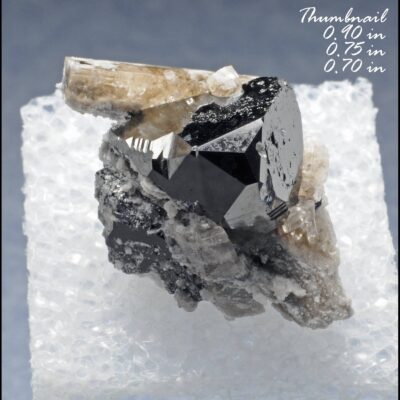 (B1) Bixbyite & Gem Pink Topaz (Direct Mine Source)  Location: Thomas Range Juab Co. Utah.