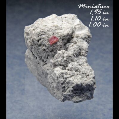 (B2) Raspberry Red Beryl (also sometimes called Bixbite) on Volcanic Rhyolite Matrix (Direct Mine source) - Location: Thomas Range Juab Co. Utah.
