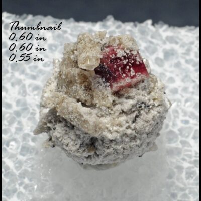 (B1) Raspberry Red Beryl & Garnet Replaced (Pseudomorphed) by Sanadine Feldspar and Hematite & Topaz (Direct Mine source) Location: Thomas Range (Topaz Mountain) Juab Co. Utah.