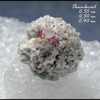 (B1) Raspberry Red Beryl & Garnet Replaced (Pseudomorphed) by Sanadine Feldspar and Hematite & Topaz (Direct Mine source) Location: Thomas Range (Topaz Mountain) Juab Co. Utah.