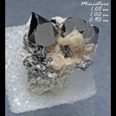 (B1) Bixbyite & Gem Pink Topaz (Direct Mine Source) Location: Thomas Range Juab Co. Utah.