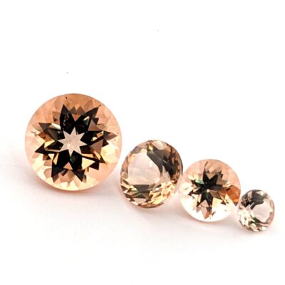 Cut Facetted Natural Pink Topaz from the topaz from the Solar Wind Mine, Juab Co. Utah (Direct Mine Source)