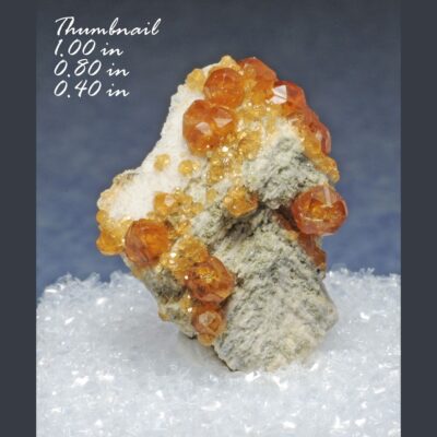 (TMMLS147) GARNET SPESSARTINE ON FELDSPAR FUJIAN CHINA MINERALS CRYSTALS GEMS-MIN