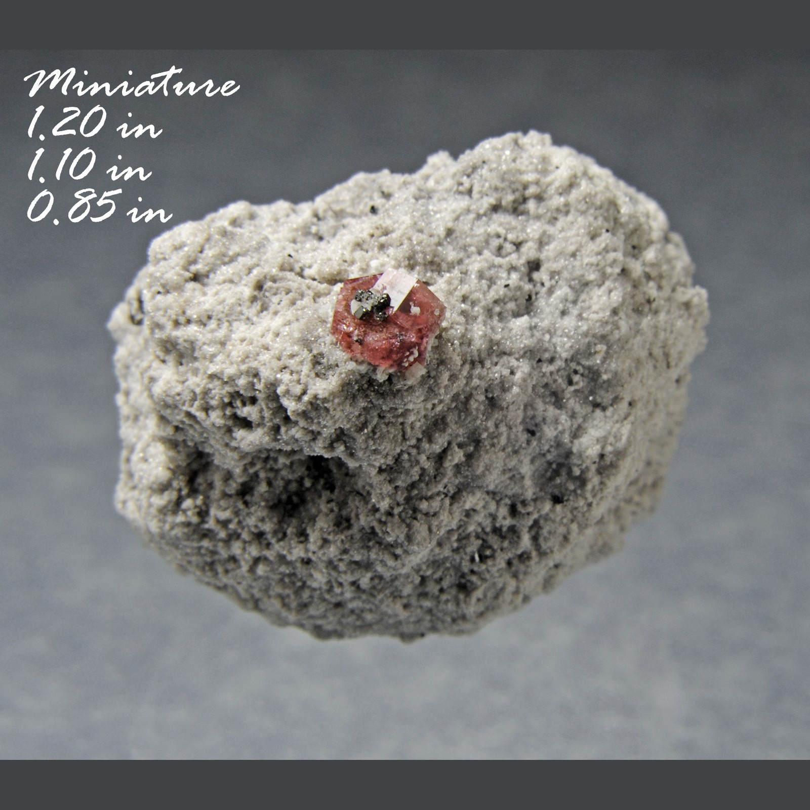 (TMMLS207) Red Beryl & Bixbyite on Volcanic Rhyolite Matrix Thomas ...