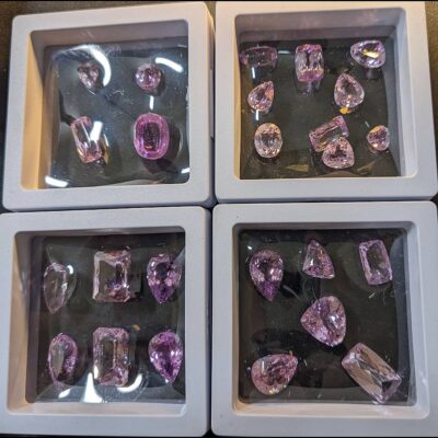 (TMMLS247) Spodumene Kunzite Facetted (California), Big Kahuna Find 2011 ($100/ct)